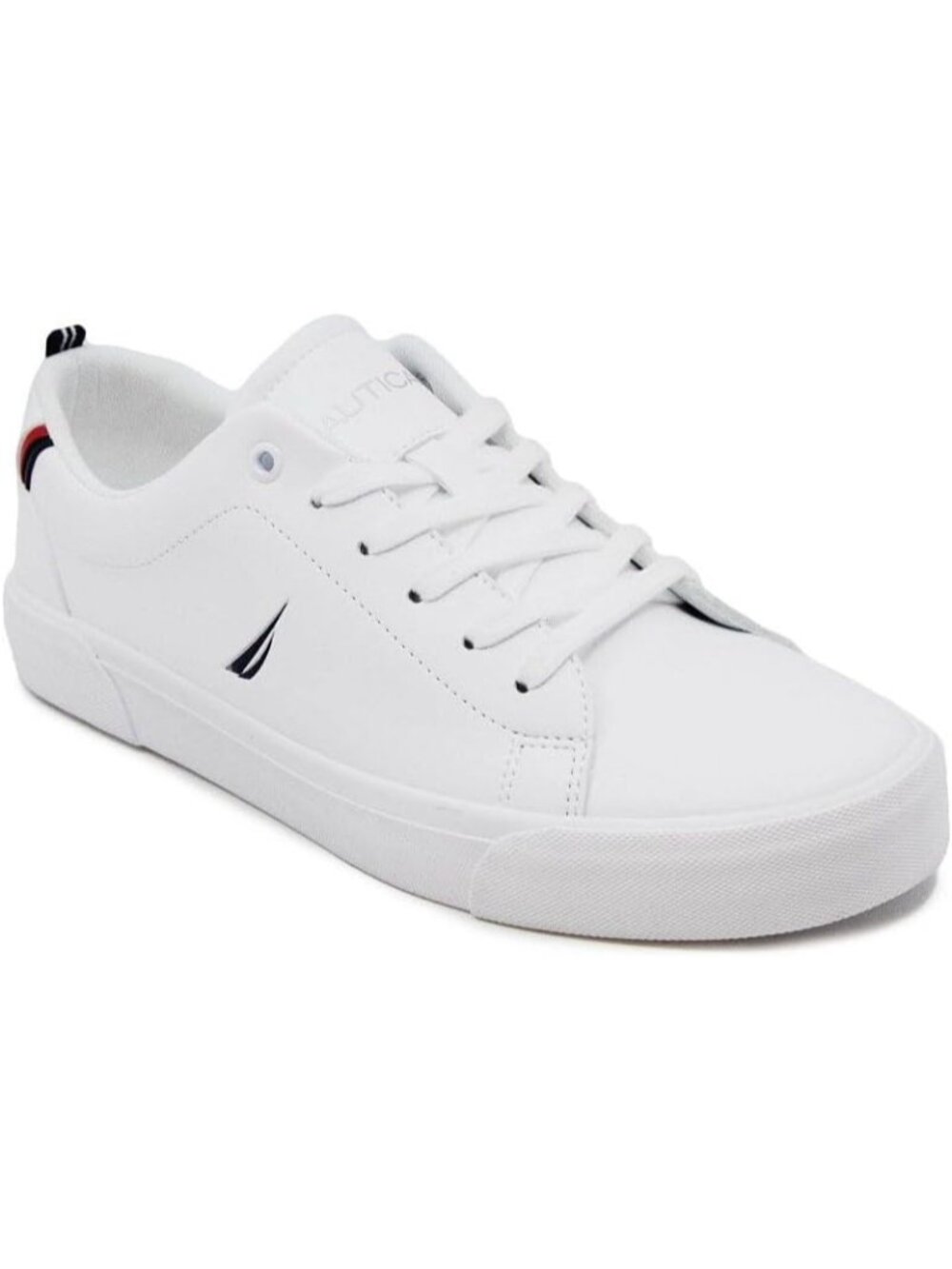 Nautica Men's Graves White Square Toe Classic Lace Up Low Top Fashion Sneakers